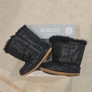Robeez Black Baby Boots